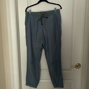 J Crew Point Sur Seaside Pant Size 8T Chambray Joggers